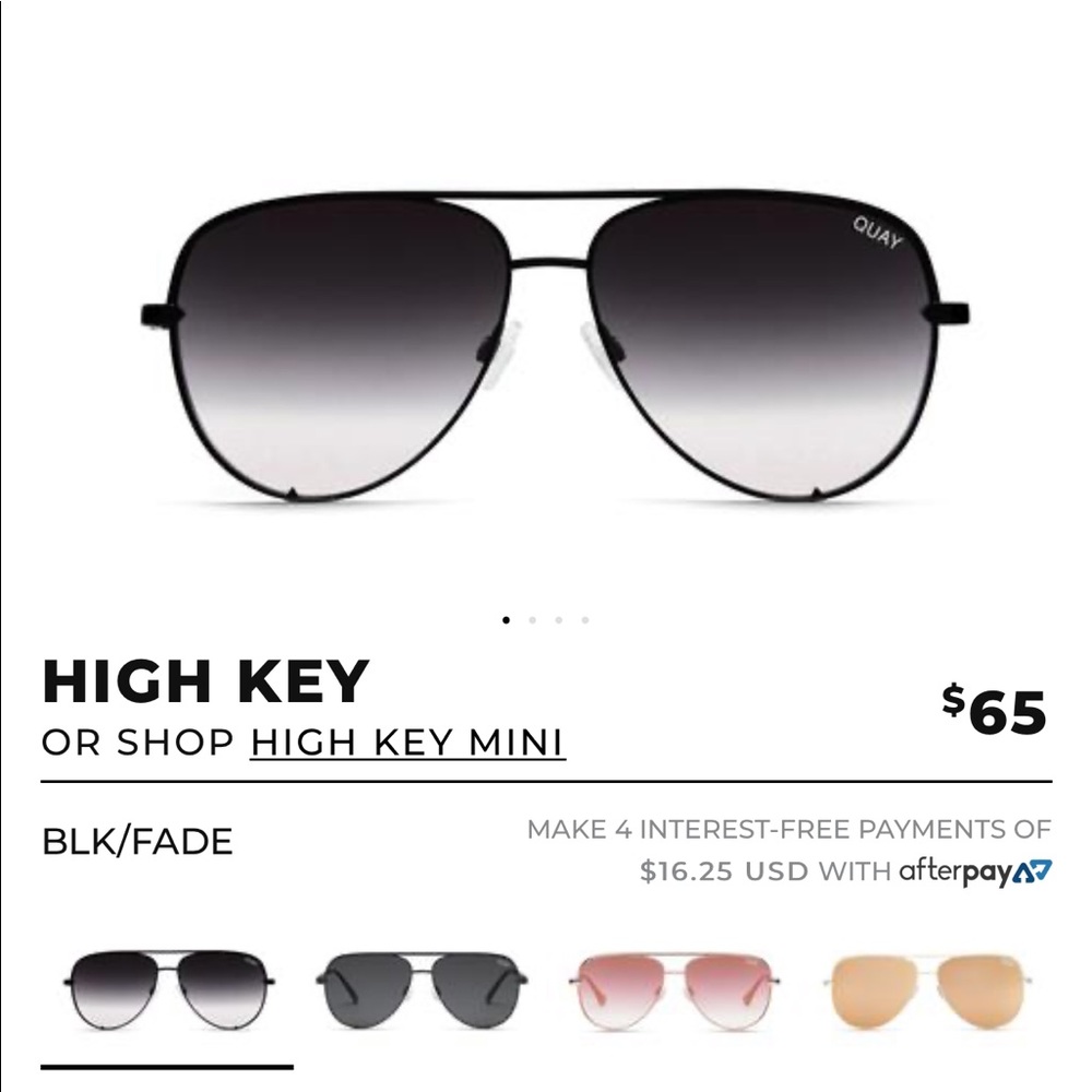 quay high key sunglasses